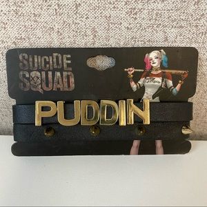 BIOWORLD DC Comics Suicide Squad Harley Quinn Puddin Bracelet Cuff Set